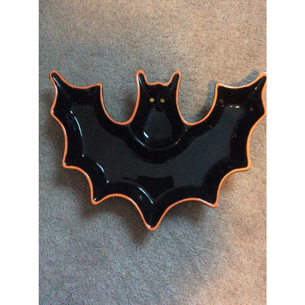 Halloween Bat Holiday Decor One Size Black Orange